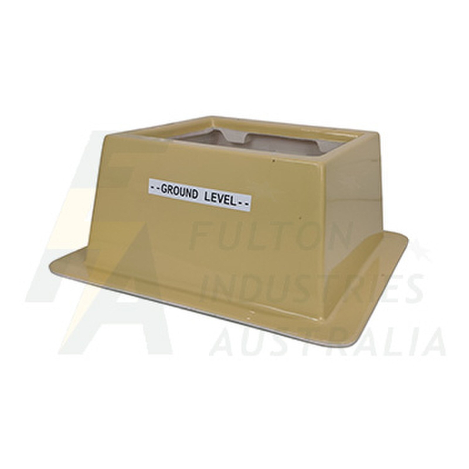 FB1B4SS beige fibreglass pillar base with 4 sloping sides